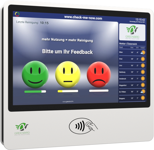 Check-me-now Displayeinheit